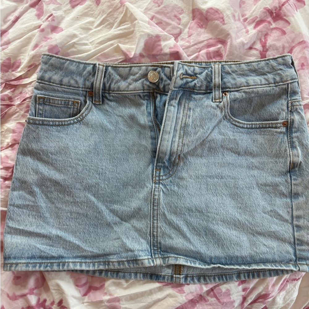 PacSun Light Blue Denim Skirt